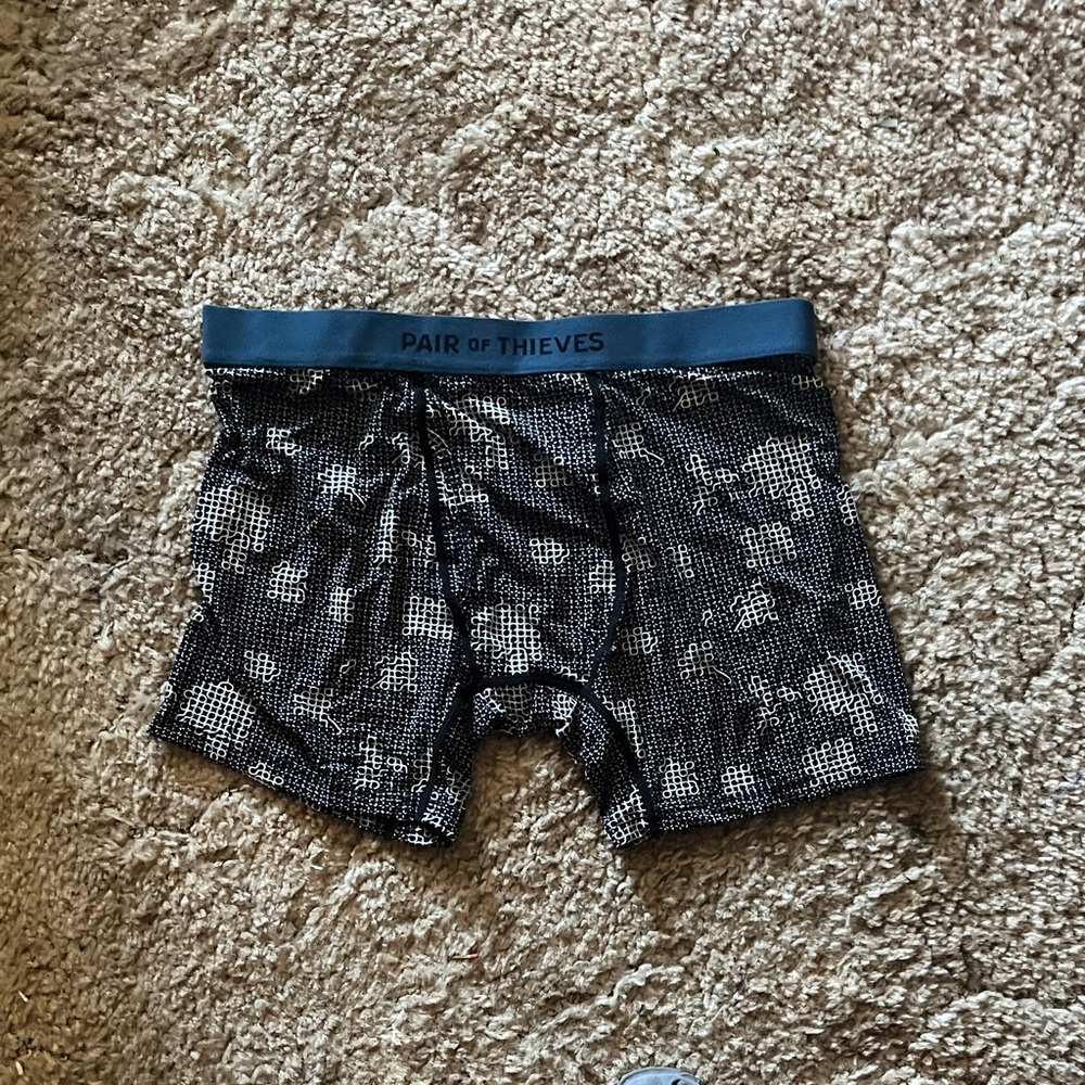 Pair of Thieves Black and Gray Boxer Briefs